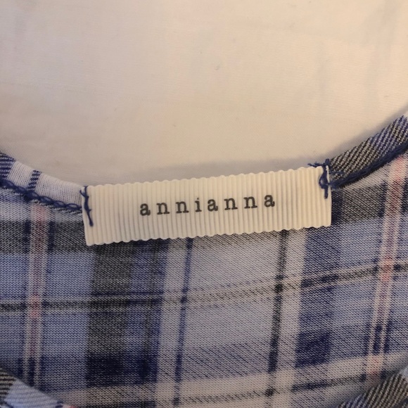 3 FOR $25//Plaid peplum tank - Picture 2 of 2